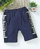 Meng Wa Shorts Text Print - Blue