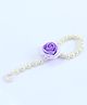 Pihoo Pearl Hath Phool With Rose Detailing - Purple