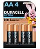 Duracell Ultra Alkaline AA Batteries - Pack Of 4