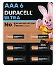 Duracell Ultra Alkaline AAA Batteries - Pack Of 6