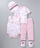 MFM Printed 5 Piece Printed Clothing Set -  Pink