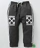 Meng Wa Full Length Lounge Pant Frill Design - Dark Grey