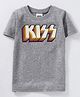Fox Baby Half Sleeves Tee Text Print - Grey