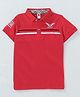 Lekeer Kids Half Sleeves Tee Rider Embroidered - Red