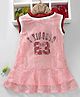 Lekeer Kids Sleeveless Lace Frock - Pink