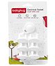 Babyhug 2 Pin Plug Protector Set Of 6 With Locking Key - White 