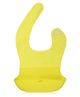 Kassy Pop Waterproof Silicone Bib With Crumb Catcher - Yellow