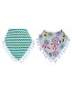 Kassy Pop Bandana Bibs Animal Print Pack of 2 - Green Blue