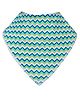 Kassy Pop Bandana Bibs Zig Zag Print - Blue 
