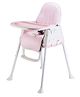 Syga Baby High Chair With Padded Seat - Pink