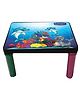 Kuchicoo Table Big Sea Animal Print - White Blue
