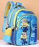Minion Flap School Bag Blue & Yellow - 16 Inches