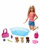 Barbie Pet Dogs Wash Accessories Set Multicolour - Height 29 cm