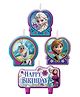 Funcart Frozen Happy Birthday Candle Pack of 4 - Multicolour