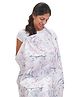 Mi Dulce An'ya Organic Cotton Nursing Cover - White Grey