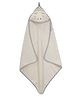 Mi Dulce An'ya Organic Terry Hooded Towel Unicorn Design - Off White