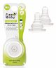 Beebaby Peristaltic Silicone Teat Slow Flow - Pack of 2