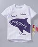 Kookie Kids Half Sleeves Tee Shark Print - White