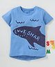 Kookie Kids Half Sleeves Tee Shark Print - Blue