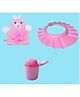 Syga Baby Bath Accessories Combo Pink - Pack of 3