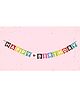 Syga Happy Birthday Banner - Multicolour