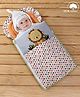 Babyhug Premium Cotton Baby Nest Bag Jungle Theme - Multicolor