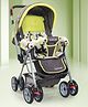LuvLap Sunshine Baby Stroller for 03 Years with 5-Point Safety Harness, Multi Recline Seat, Smooth Swivel Wheels, Large Storage Basket, Reversible Handlebar, Lightweight and Durable  Green