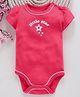 Fox Baby Short Sleeves Onesie Little Star Print - Red