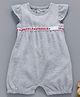 Fox Baby Short Sleeves Romper Sparkle Print - Grey