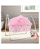 R for Rabbit Lullabies Baby Cradle Automatic Swing with 5 Point Safety Harness, Remote Control, Mosquito Net, Timer, Soothing Music for Kids Age 0-2 Years Weight Upto 12 Kg (Pink)