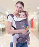 R for Rabbit Hug Me Elite Baby Carrier Ergonomic Kangaroo Bag | Adjustable Hip Seat Belt | Front & Back Carry Position for 6 Months to 2 Years Kids (Dark-Grey)