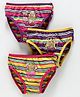 Red Rose Panties Barbie Print Pack of 3 - Yellow Pink Purple