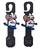 Syga Cartoon Shaped Car Back Hooks Set of 2 (Designs & Colours May Vary)