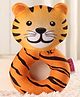 Babyhug Tiger Face Rattle Toy Ring for Babies|Easy-to-Hold Grip|Plush Rattle for Sensory Play|Motor Skills & Bonding|Lightweight & Travel Friendly |3+ Months|BIS|Yellow