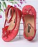 Cute Walk by Babyhug Butterfly Motif Bellies - Red