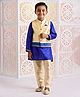 Babyhug Full Sleeves Kurta  Pajama & Jacket  Set - Blue