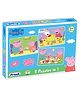 Frank Peppa Pig Jigsaw puzzle Multicolour Set of 3 (48 Pieces) for kids above 6+ Years - 60407