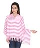 Lulamom Multi Purpose Breast Feeding Nursing Shawl Stripes - Pink