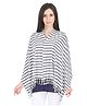 Lulamom Multi Purpose Breast Feeding Nursing Shawl Stripes - Grey