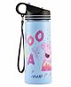 Youp Stainless Steel Water Bottle Peppa Pig Print Blue  HYOWER- 750 ml