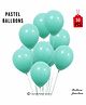 Balloon Junction  Balloons Aqua Blue  - Pack of 50