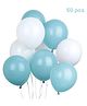 Balloon Junction Pastel Colour Balloons Turquoise Blue White - 50 Pieces