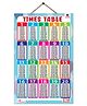 Pegasus Thick Lamination Educational Times Table Chart - Multicolour