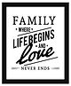 Wens Inspirational Quotes Frame - White Black 