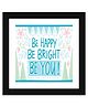 Wens Inspirational Quotes Frame- Multicolor