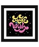 Wens Inspirational Quotes Frame Make A Wish Print- Multicolor