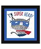 Wens Funny Quotes Frame I Am Super Hero Print - Multicolor