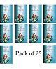 Funcart Little Mermaid Birthday Party Thank You Cards Teal - Pack of 25