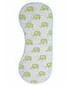 Mi Dulce An'ya Organic Muslin Absorbent Burp Cloth - Blue & Green