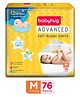 Babyhug Advanced Pant Style Diapers Medium (M) Size - 76 Pieces, Honeycomb Technology, Cottony Soft Diaper with 3D Leak Guard, Latex & Alcohol Free, Anti-rash & Gentle